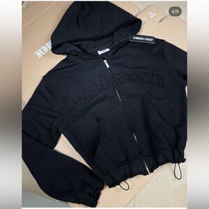 Hidden Cult Distressed Black Sweatsuit